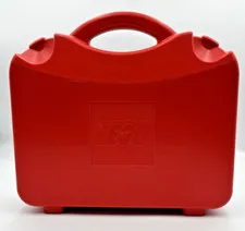 Lego Genuine Carry Case Storage Container with 4 Dividers Red 2012 No Clips