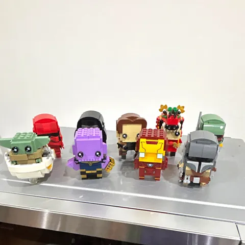 LEGO BrickHeadz Bulk Lot -Thanos Boba Fett Iron Man Grogu Kylo Star Wars Marvel