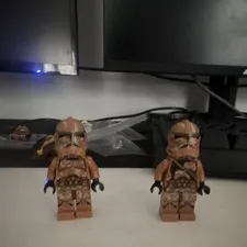 LEGO Star Wars Clone Trooper Minifigure Lot 2pcs Plastic Age 4+ Set Name