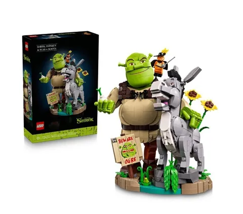 LEGO 72423 Shrek & Donkey Swamp Display Model Adult Collectible - New Sealed