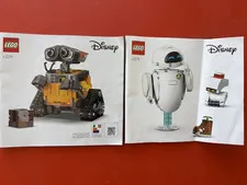 LEGO Disney 43279 WALL-E and EVE Illustrated Instruction Manual Booklet