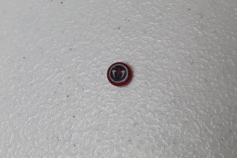 LEGO Ninjago 1x1 Trans Red FANGPYRE Round Tile
