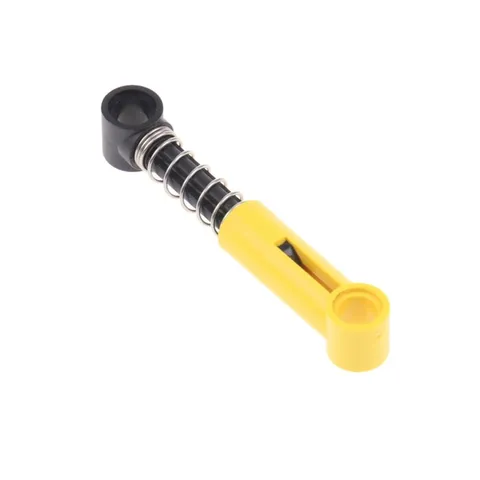 1x LEGO Technic Shock Absorber 6.5L Yellow Black Soft Spring Tested 76138 731c06