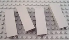 LEGO Lot of 4 Light Gray 1x2x5 Wall Bricks