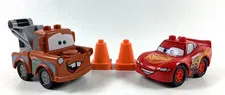 Duplo Cars Lightning McQueen & Mater Tow Truck & Traffic Cones