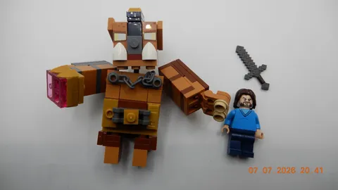 LEGO Minecraft Movie Great Hog and Jack Black Steve Minifigure from set 21272