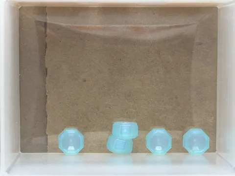 LEGO Parts - Satin Trans-Light Blue Rock 1 x 1 Jewel - No 65092 - QTY 5