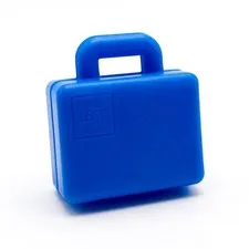 LEGO DUPLO Suitcase Luggage Briefcase with LEGO Logo Embossed on Both Sides Blue 87075