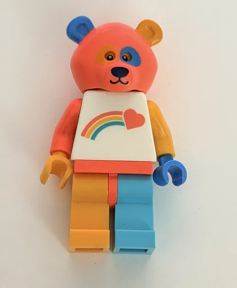 LEGO Bear Costume Guy Minifigure  Rainbow Bear