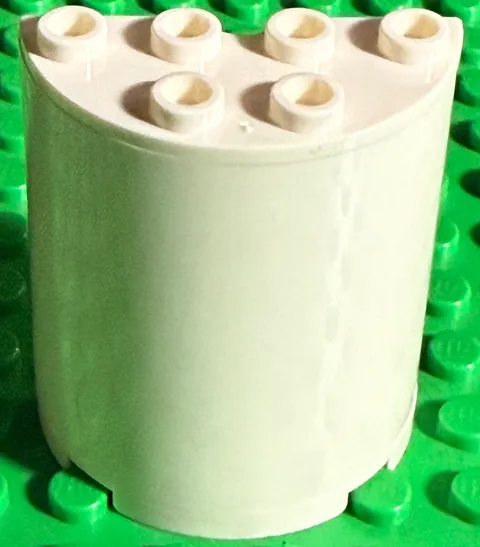 LEGO Cylinder Half 2 x 4 x 4 WHITE