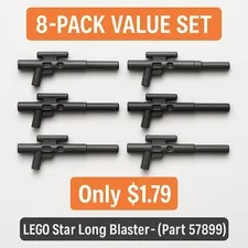 LEGO® Star Wars Long Blaster – 8-Pack Value Set (Part 57899)