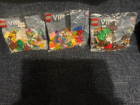LEGO VIP Lot 40512 Funky, 40515 Pirates/treasure & 40606 Spring *New Sealed Bags