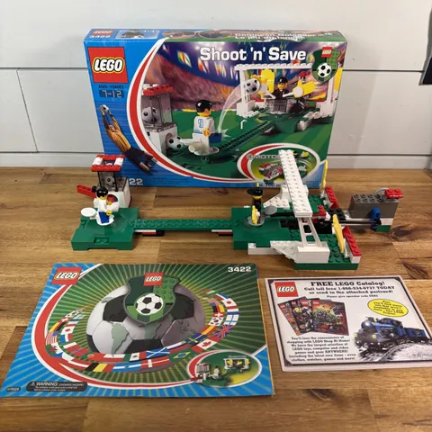 Lego Soccer 3422 - Shoot ‘n’ Save Near Complete (1 part sub) +box & instructions
