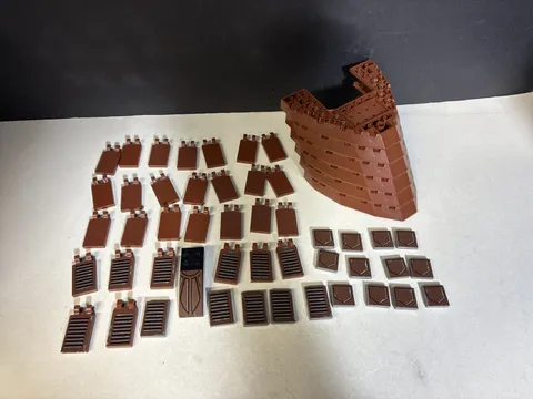 Lego Star Wars 6210 Jabba’s Sail Barge Boat Parts, 2 X 2 2 X 3 Tile Sticker Lot