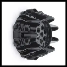 Lego Ninjago Black Wheel Hard Plastic Small Cleats Flanges 2012