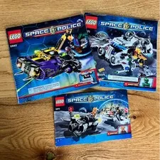 LEGO Space Police Instruction Manuals Lot 5982 5971 5970 Multi OS