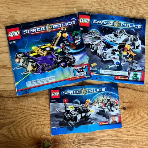 LEGO Space Police Instruction Manuals Lot 5982 5971 5970 Multi OS