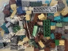 LEGO 12 Oz  Mixed Minecraft Colored Bricks 2 X 2, 2 X 3, 2 X 4 And Up