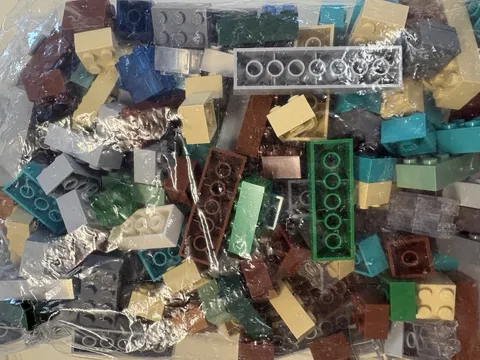 LEGO 12 Oz  Mixed Minecraft Colored Bricks 2 X 2, 2 X 3, 2 X 4 And Up