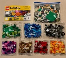 LEGO Classic 10698 Retired - 7 Sealed Bags + 1 Verified Complete Open Bag 
