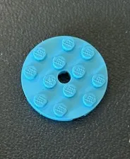 Lego 60474 Medium Azure Plate Round 4x4 with Hole