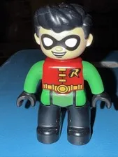 Lego Duplo Robin From Batman Dc Super Hero Replacement 2.5" Mini Figure Exc Cond