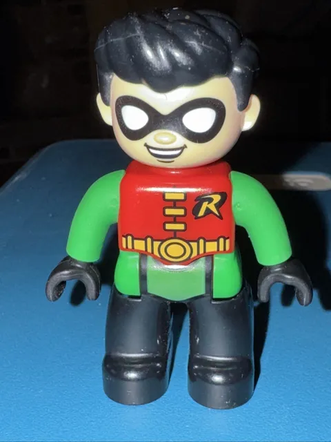 Lego Duplo Robin From Batman Dc Super Hero Replacement 2.5" Mini Figure Exc Cond