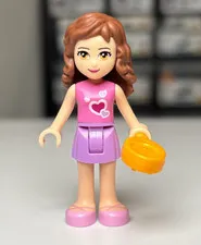 LEGO Friends Olivia Minifigure Mini Doll frnd0017  Skirt & Pink Top 3315 3184