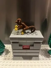 Lego Monkey Animal -Brown- 2550c01- From Sets 6286 6279 6260 6289