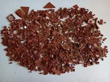 LEGO BULK LOT 1200 REDDISH BROWN SLOPE BRICKS PLATES ARCH LOG & SPECIALTY PIECES