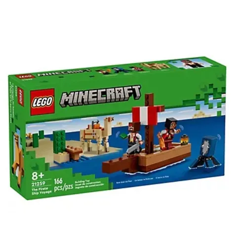 Lego Minecraft The Pirate Ship Voyage 166 PC NWT 21259