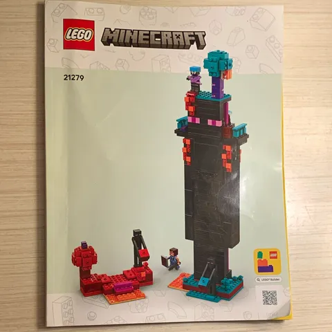 LEGO Minecraft Illustrated Instruction Manual Booklet 21279 The Enderman Tower