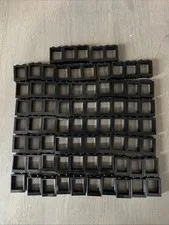 LEGO 60592 Black Window 1 x 2 x 2 Flat Front 75 Pieces