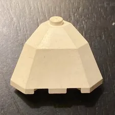LEGO Part 2463 Modified Brick Facet 3x3x2 Top Corner - White - Cornerstone