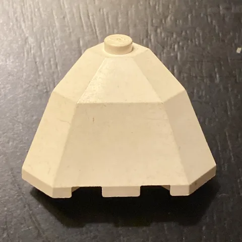 LEGO Part 2463 Modified Brick Facet 3x3x2 Top Corner - White - Cornerstone