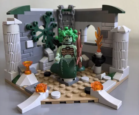 LEGO Medusa Minifigure Collectible Series 10 Lair MOC included!!