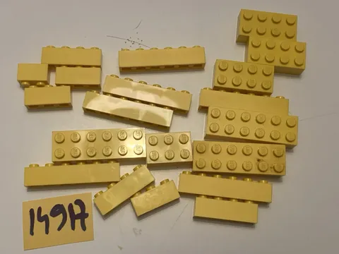 Lego Yellow Bricks Coin Lot