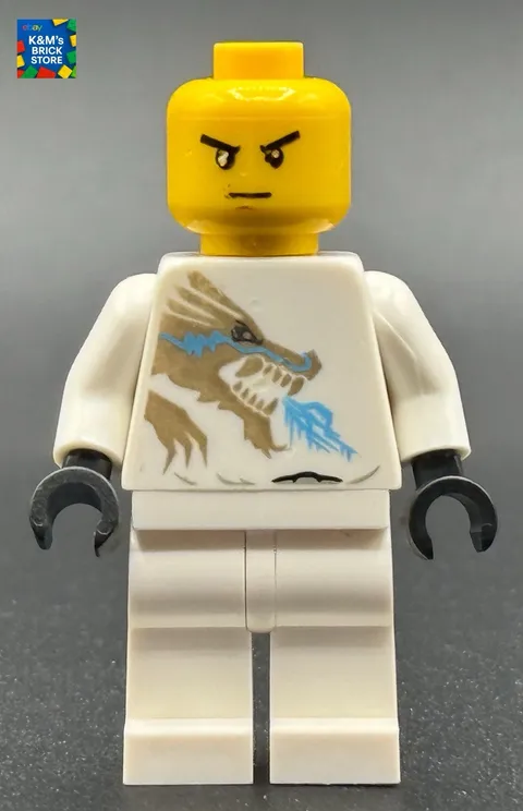 LEGO Ninjago Zane DX Minifigure 2260 Rare njo0018 Torso & Head Only
