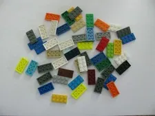 50 Assorted Lego Plates Lot: 2x4