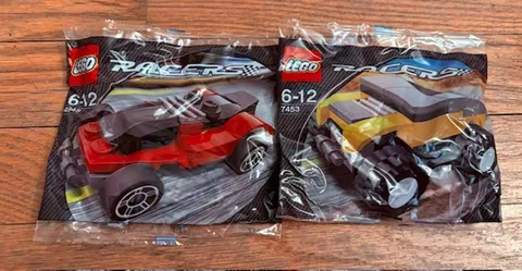 Lot of 2 Lego Racers 4948 7453 Red Yellow Off Road RETIRED Brand New