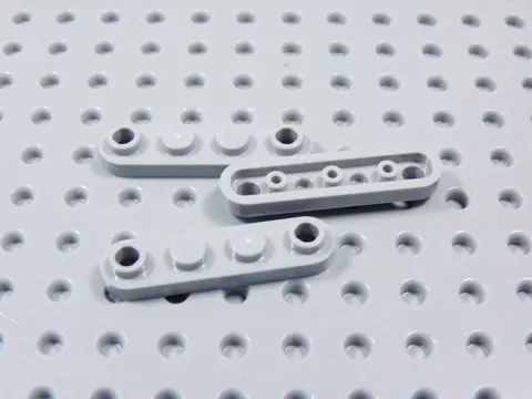 LEGO Lot of 3 Light Bluish Gray 1x4 Rounded Corner Plates w/ Open End Studs BR