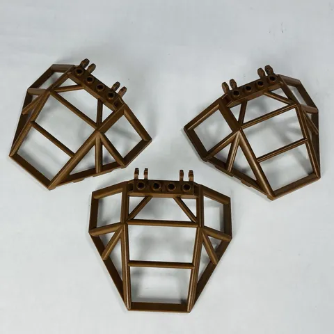 Lot of 3 Lego Part # 30298 Windscreen 10 x 14 x 2.67 Roll Cages  Brown Pieces