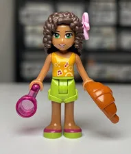 Lego Friends Andrea Minifigure Mini Doll frnd0094 Lime Shorts Orange Top 41097