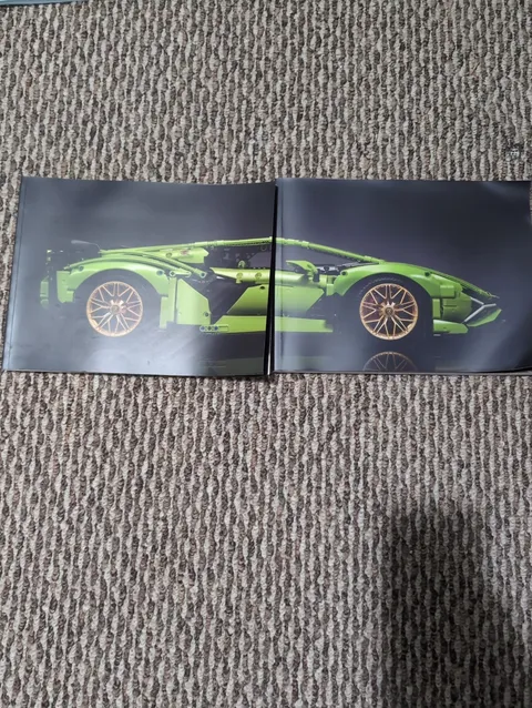 MANUALS ONLY -  LEGO TECHNIC 42115 Lamborghini Sian FKP 37 - 2 Manuals ONLY!