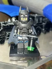 Batman Armored Suit, Lego Mini Figure With Kryptonite Gun