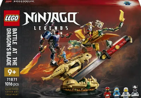 LEGO NINJAGO Battle at the Dragon's Blade 71871 Building Toy Set 4 Minifigures