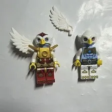LEGO Legends of Chima Eris Minifigure Lot of 2 w/ Wings & Helmet Parts
