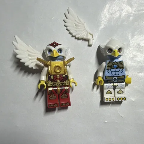 LEGO Legends of Chima Eris Minifigure Lot of 2 w/ Wings & Helmet Parts