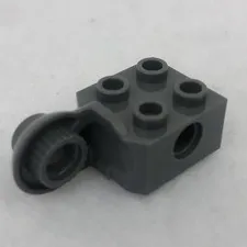 LEGO 48171 Dark Bluish Gray Technic, Brick Modified 2 x 2 W/ Pin Holes (x1)