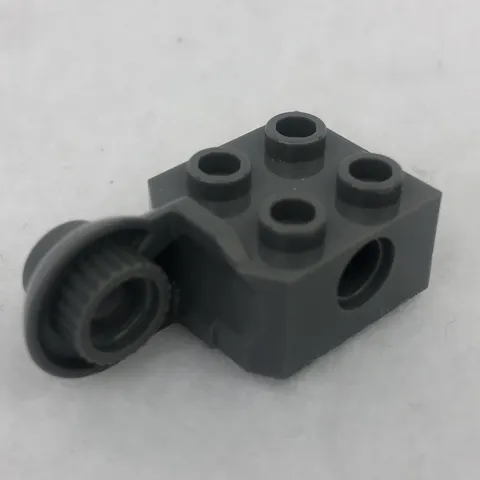 LEGO 48171 Dark Bluish Gray Technic, Brick Modified 2 x 2 W/ Pin Holes (x1)